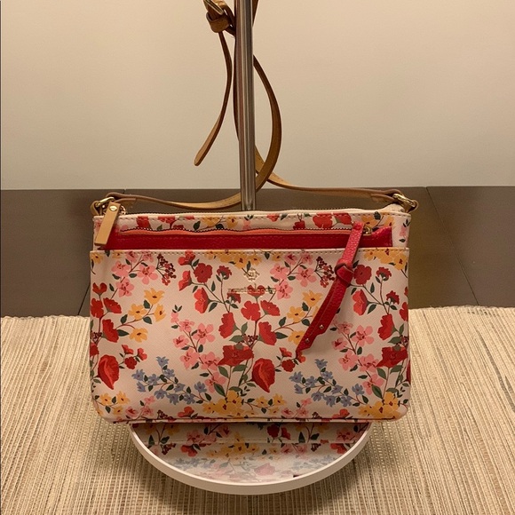 Nanette Lepore Handbags - Nanette Lepore Mirabel floral bag w/pouch EUC